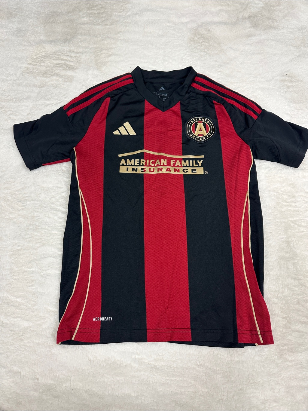 Brand New Youth Adidas Black  Red Atlanta United Home Soccer Jersey
